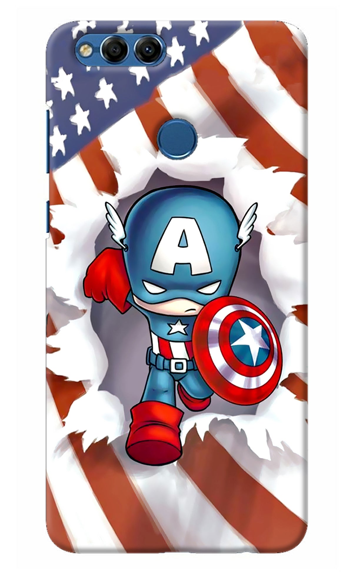 Captain America Honor 7X Back Cover