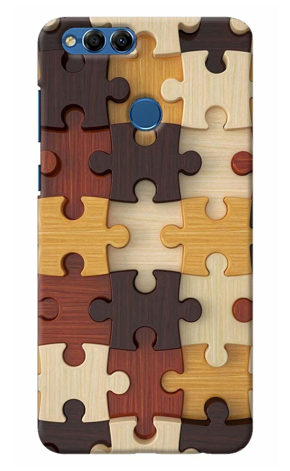 Wooden Puzzle Honor 7X Back Cover