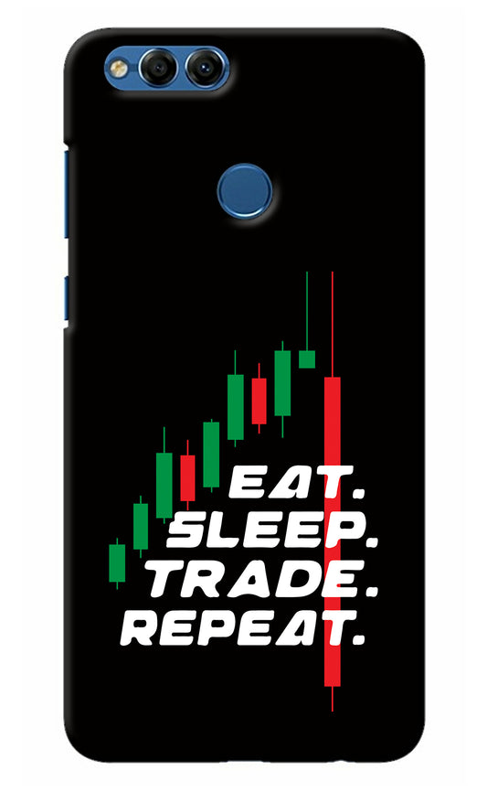 Eat Sleep Trade Repeat Honor 7X Back Cover