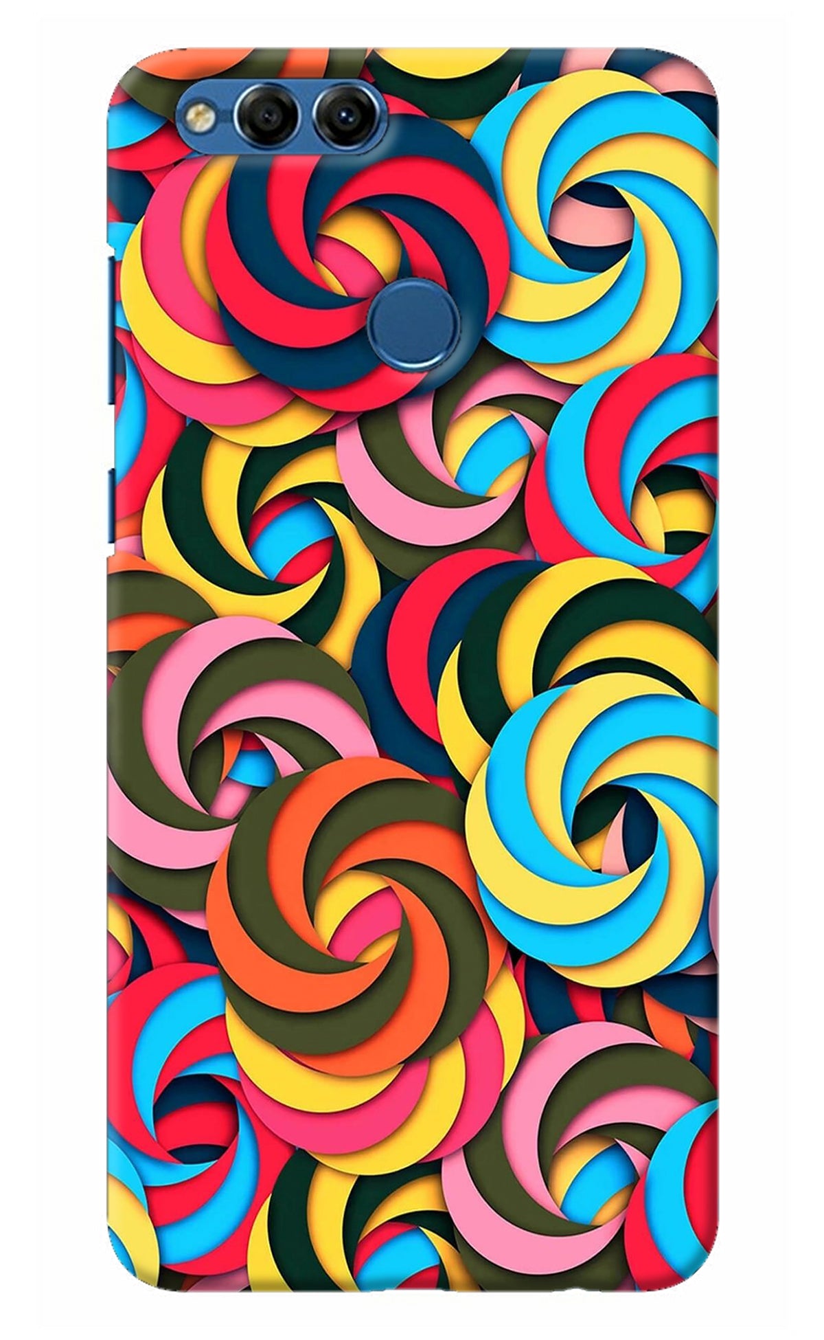 Spiral Pattern Honor 7X Back Cover