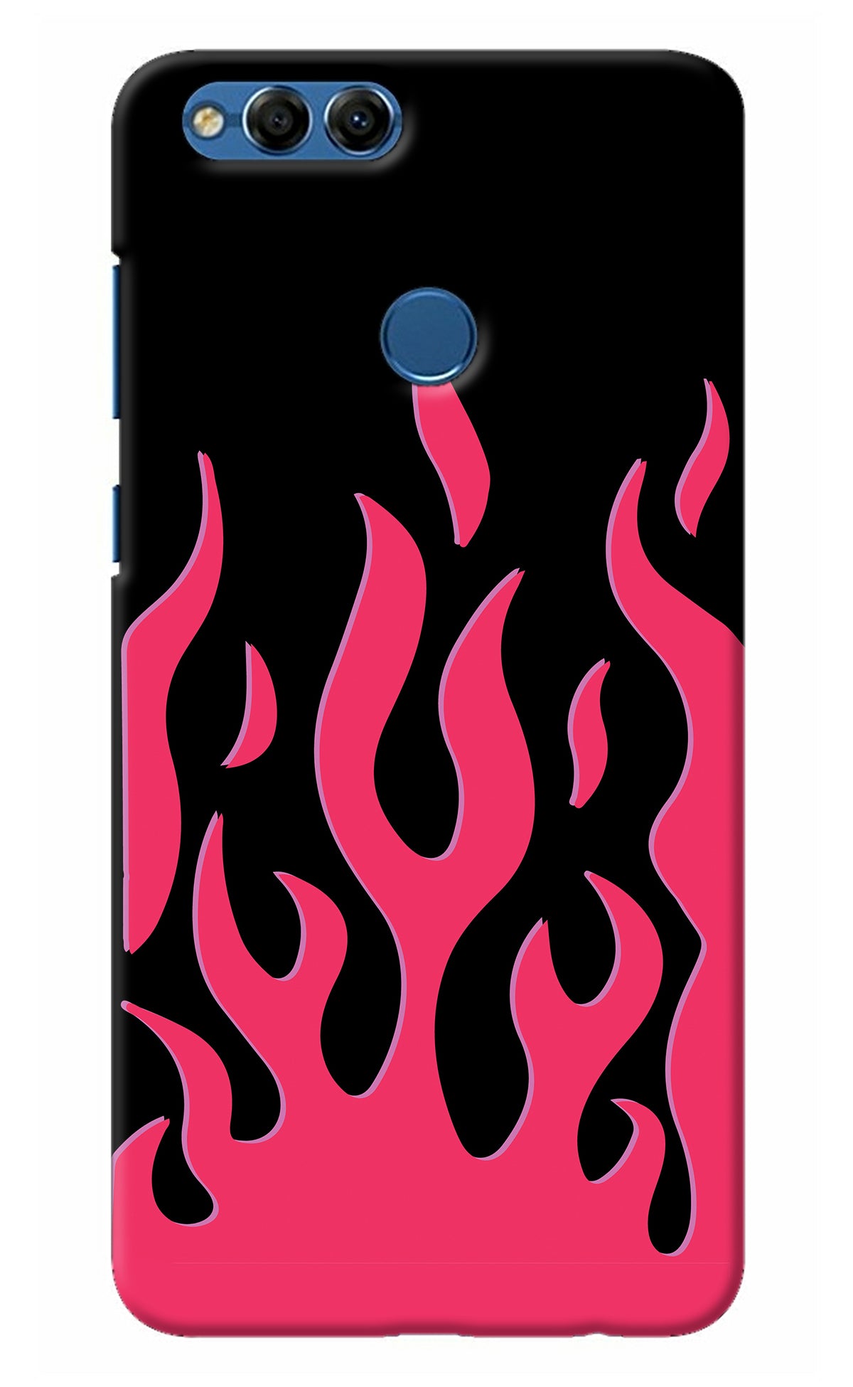 Fire Flames Honor 7X Back Cover