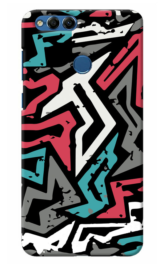 Geometric Graffiti Honor 7X Back Cover