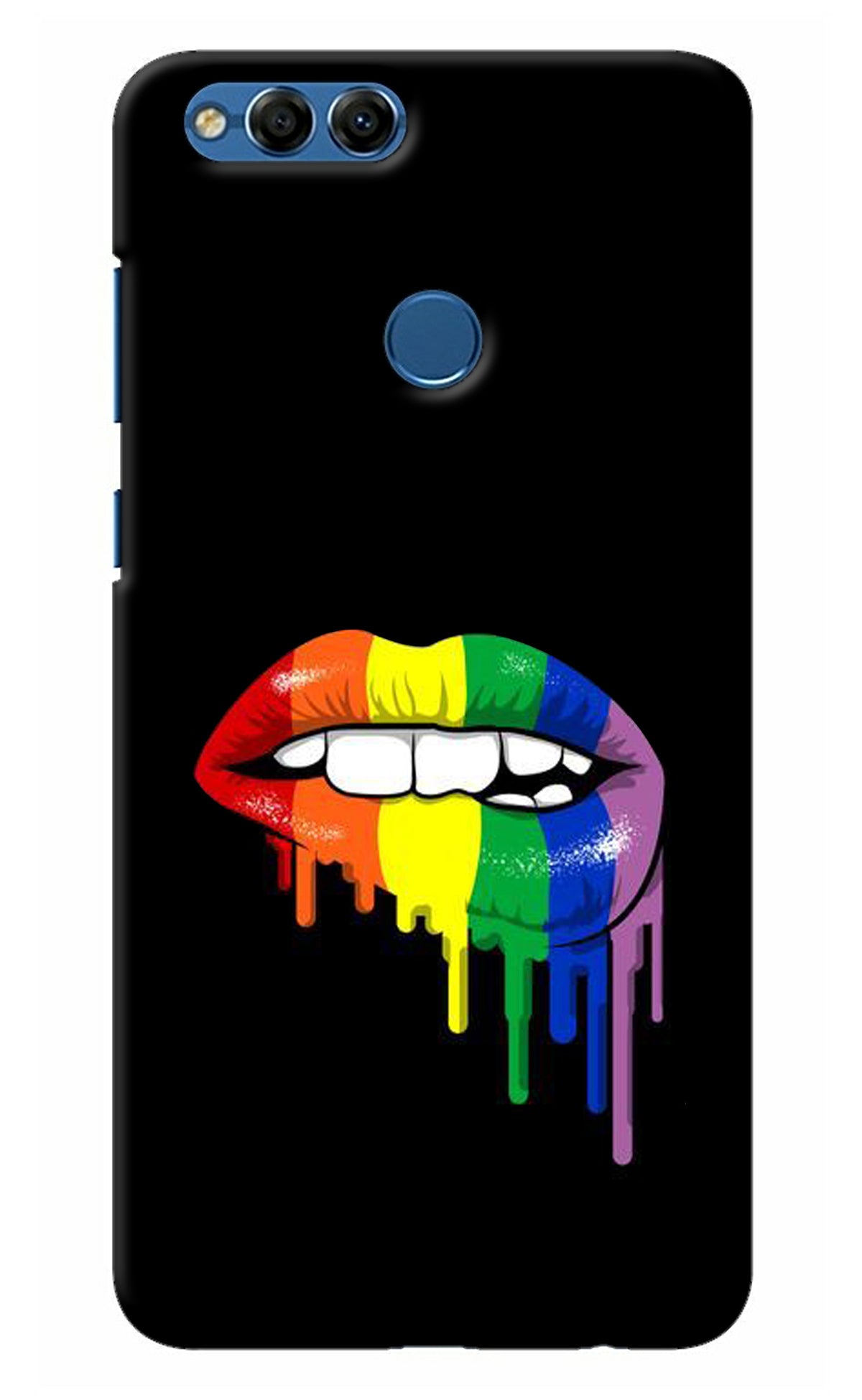 Lips Biting Honor 7X Back Cover