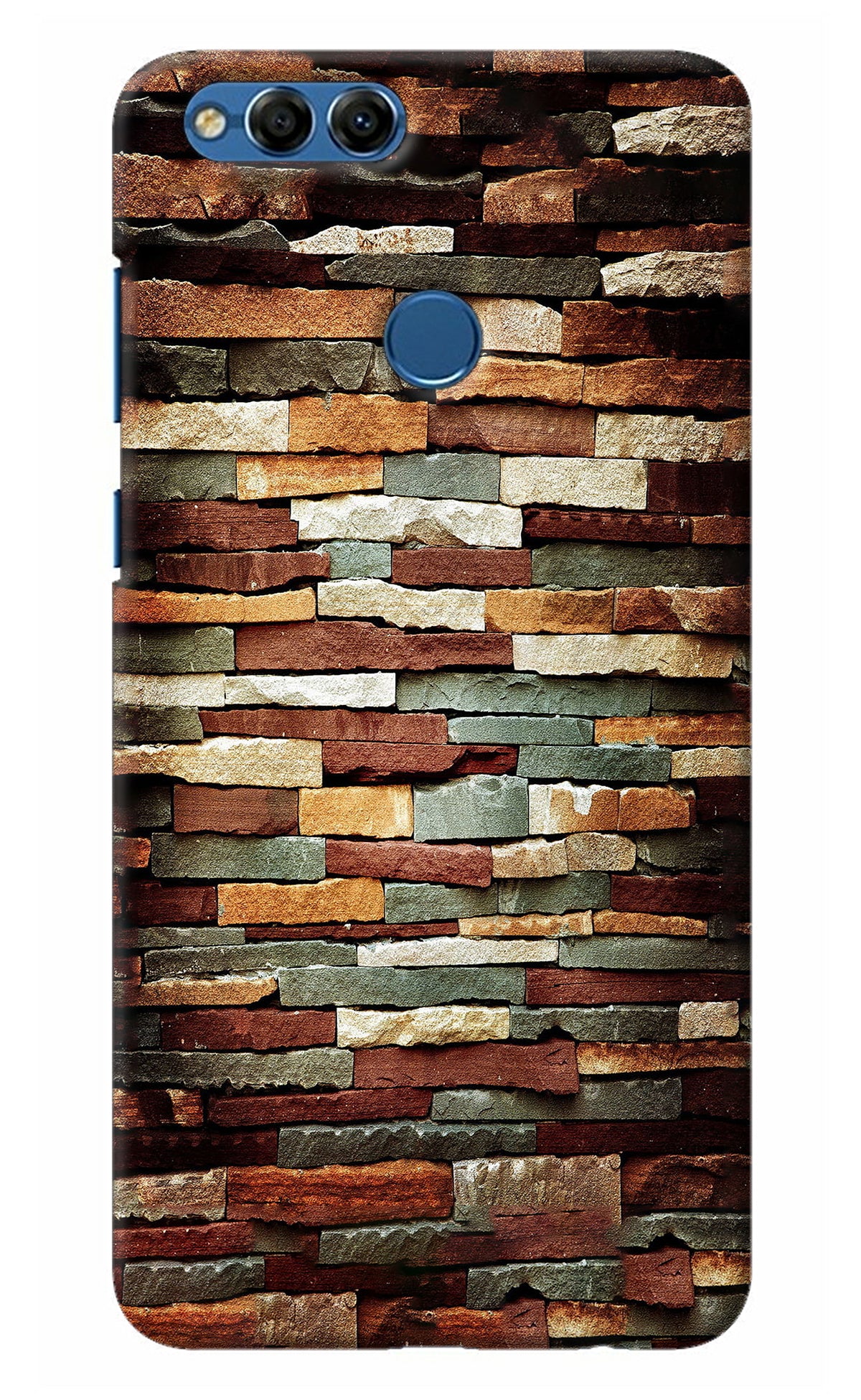 Bricks Pattern Honor 7X Back Cover