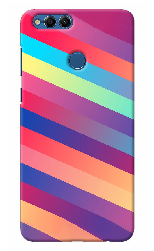 Stripes color Honor 7X Back Cover