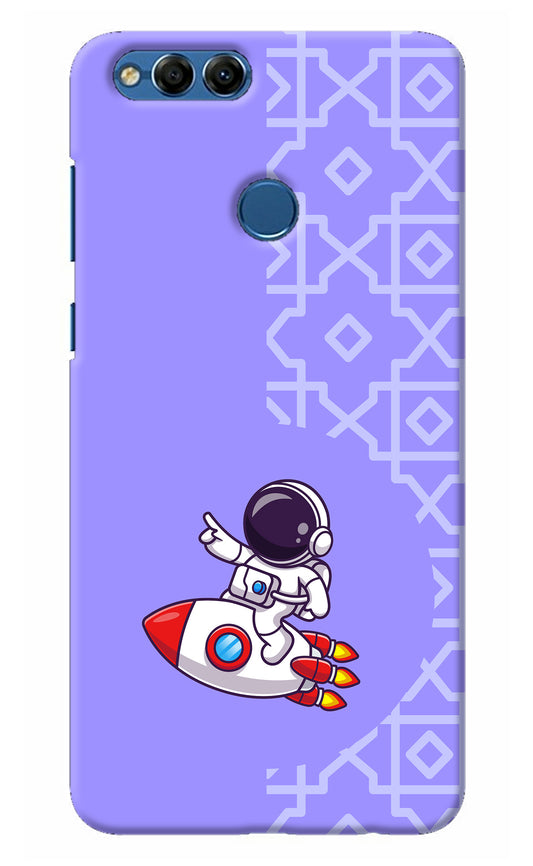 Cute Astronaut Honor 7X Back Cover