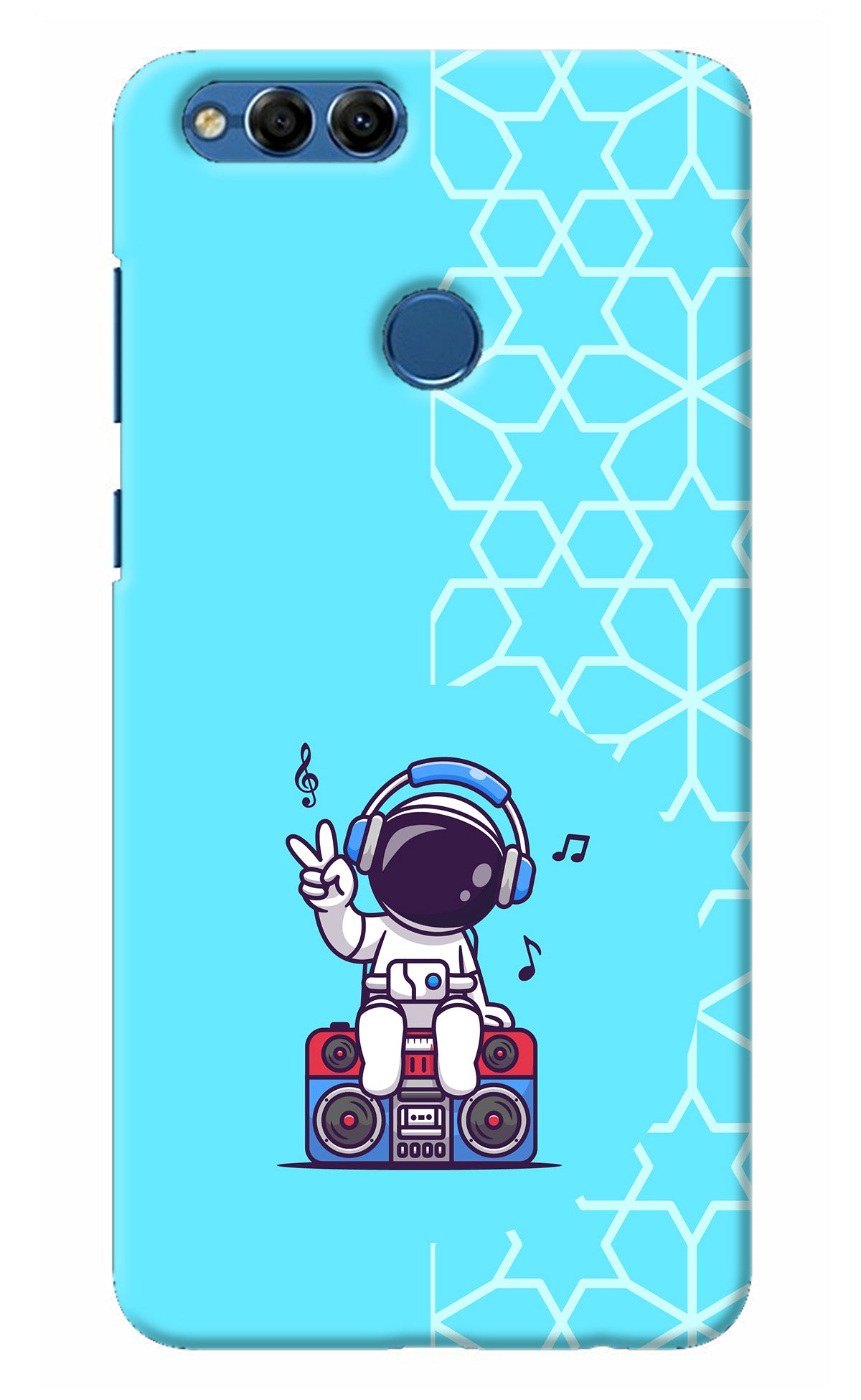 Cute Astronaut Chilling Honor 7X Back Cover