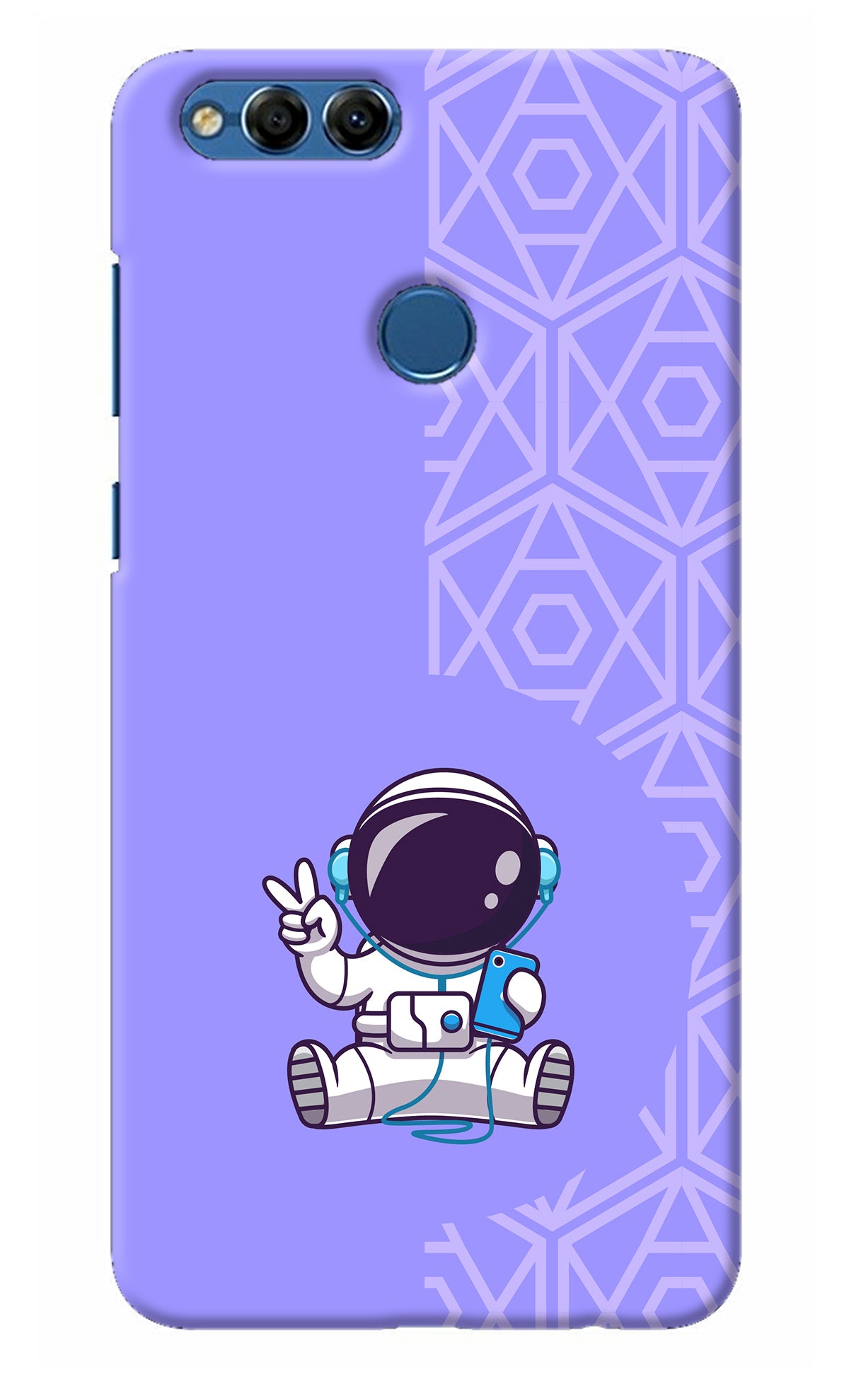 Cute Astronaut Chilling Honor 7X Back Cover