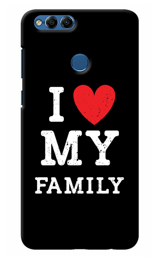 I Love My Family Honor 7X Back Cover