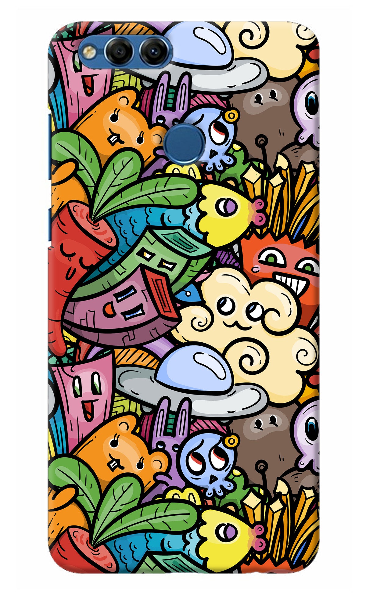 Veggie Doodle Honor 7X Back Cover