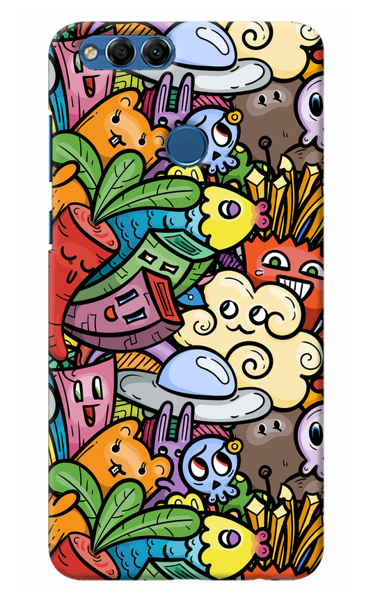 Veggie Doodle Honor 7X Back Cover