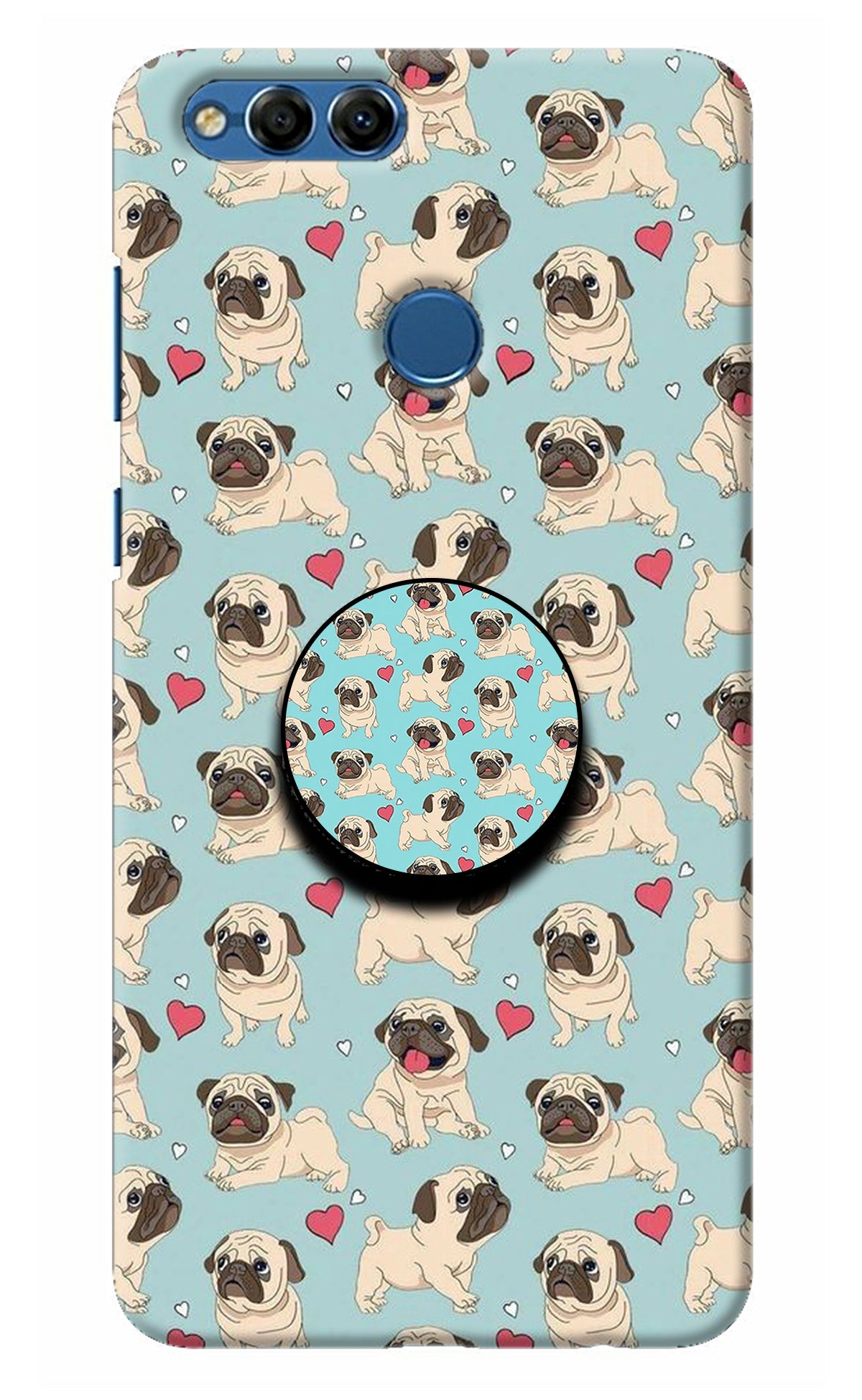 Pug Dog Honor 7X Pop Case