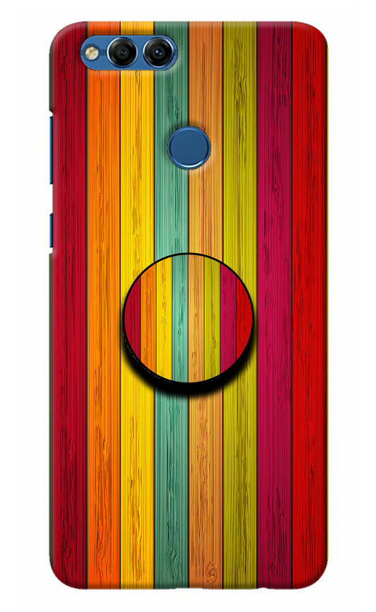 Multicolor Wooden Honor 7X Pop Case