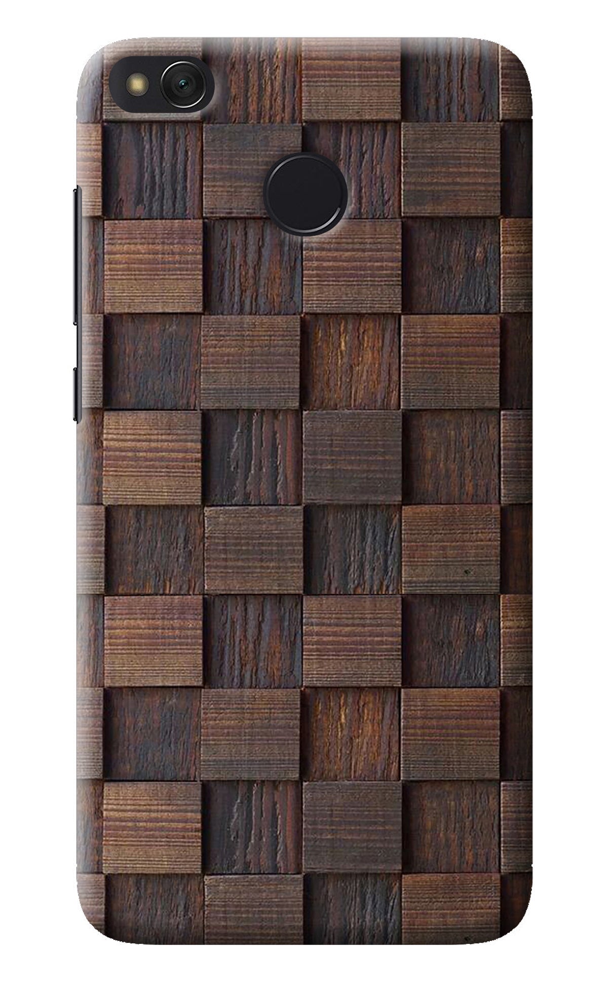 Wooden Cube Design Redmi 4 Back Cover