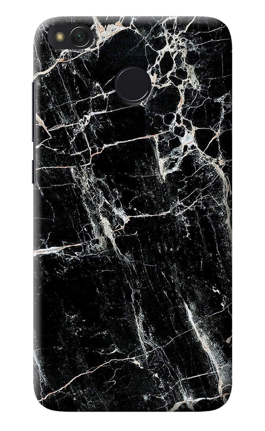 Black Marble Texture Redmi 4 Back Cover