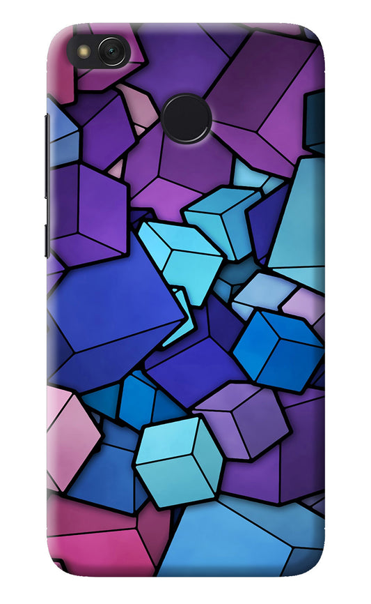 Cubic Abstract Redmi 4 Back Cover