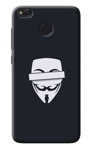 Anonymous Face Redmi 4 Back Cover