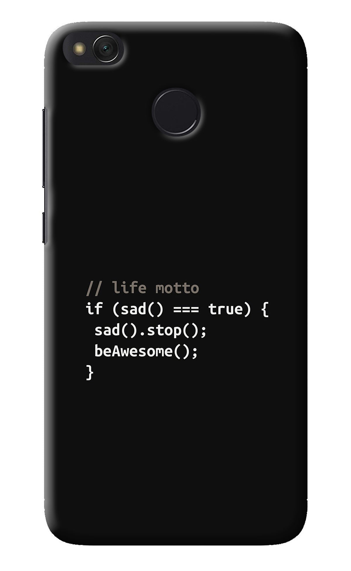 Life Motto Code Redmi 4 Back Cover