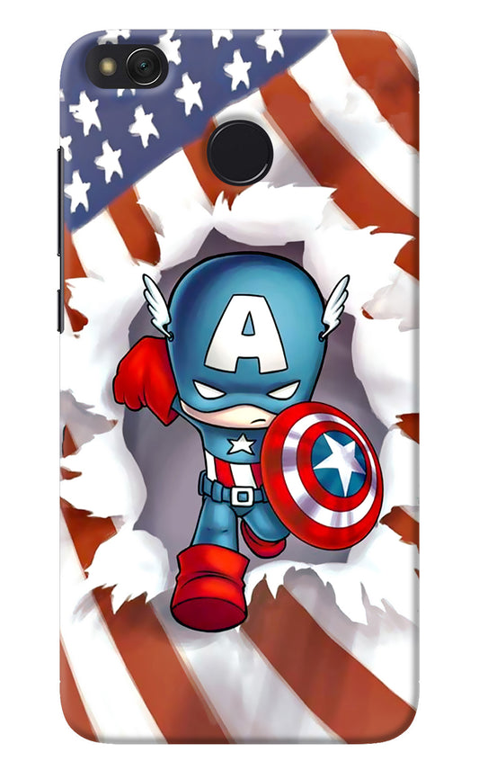 Captain America Redmi 4 Back Cover