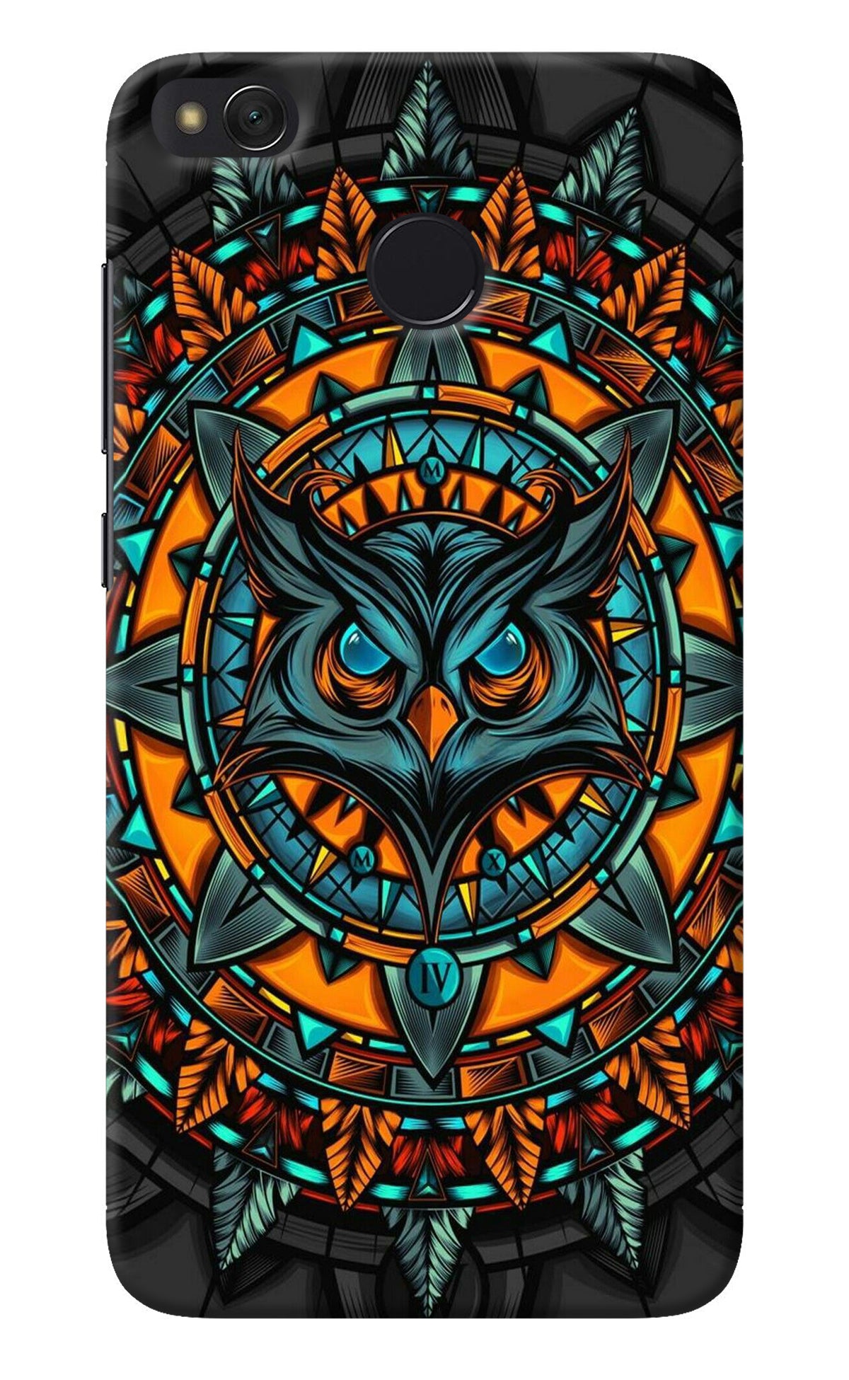 Angry Owl Art Redmi 4 Back Cover