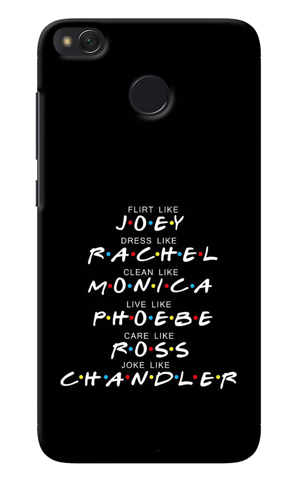 FRIENDS Character Redmi 4 Back Cover