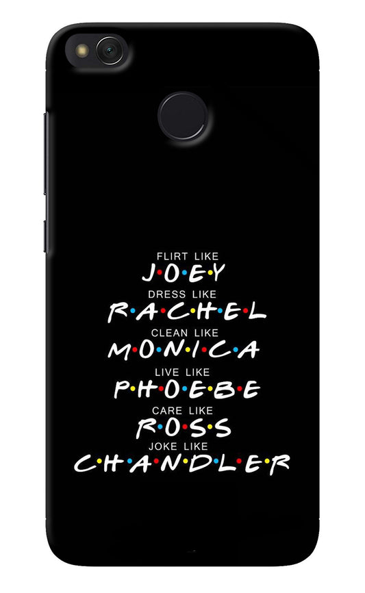 FRIENDS Character Redmi 4 Back Cover