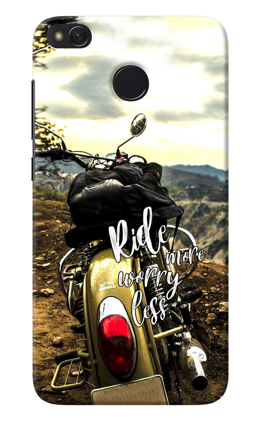 Ride More Worry Less Redmi 4 Back Cover