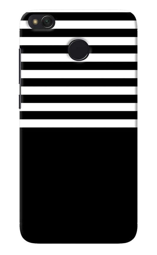 Black and White Print Redmi 4 Back Cover