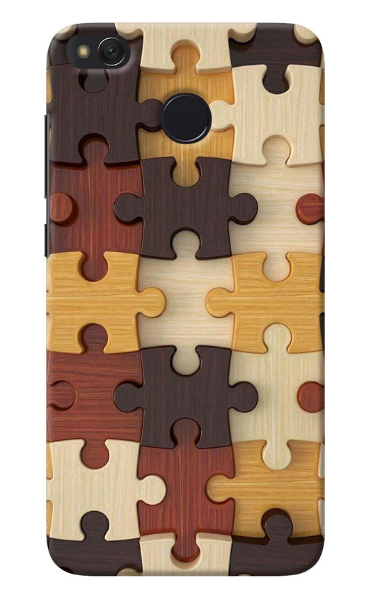 Wooden Puzzle Redmi 4 Back Cover