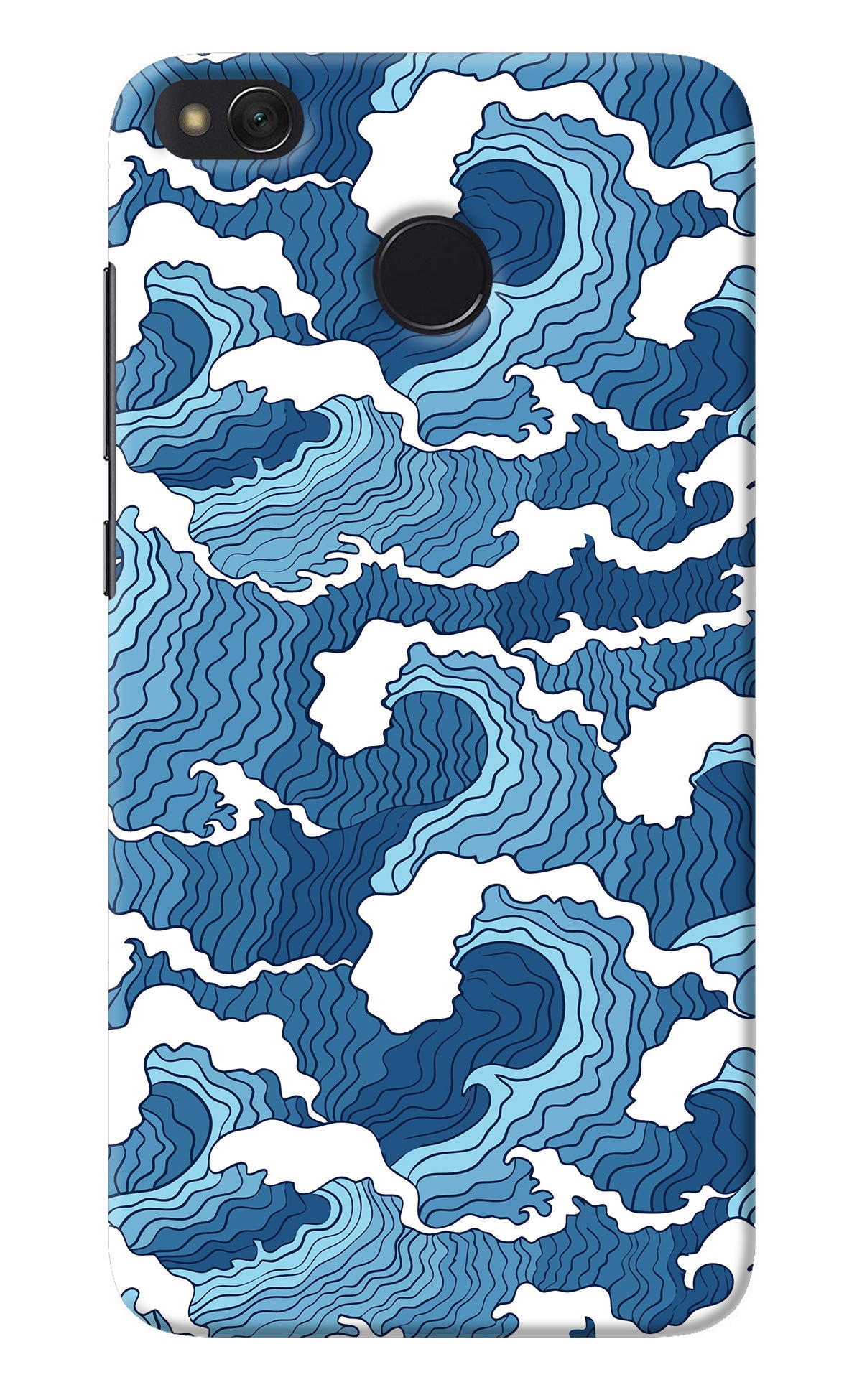 Blue Waves Redmi 4 Back Cover