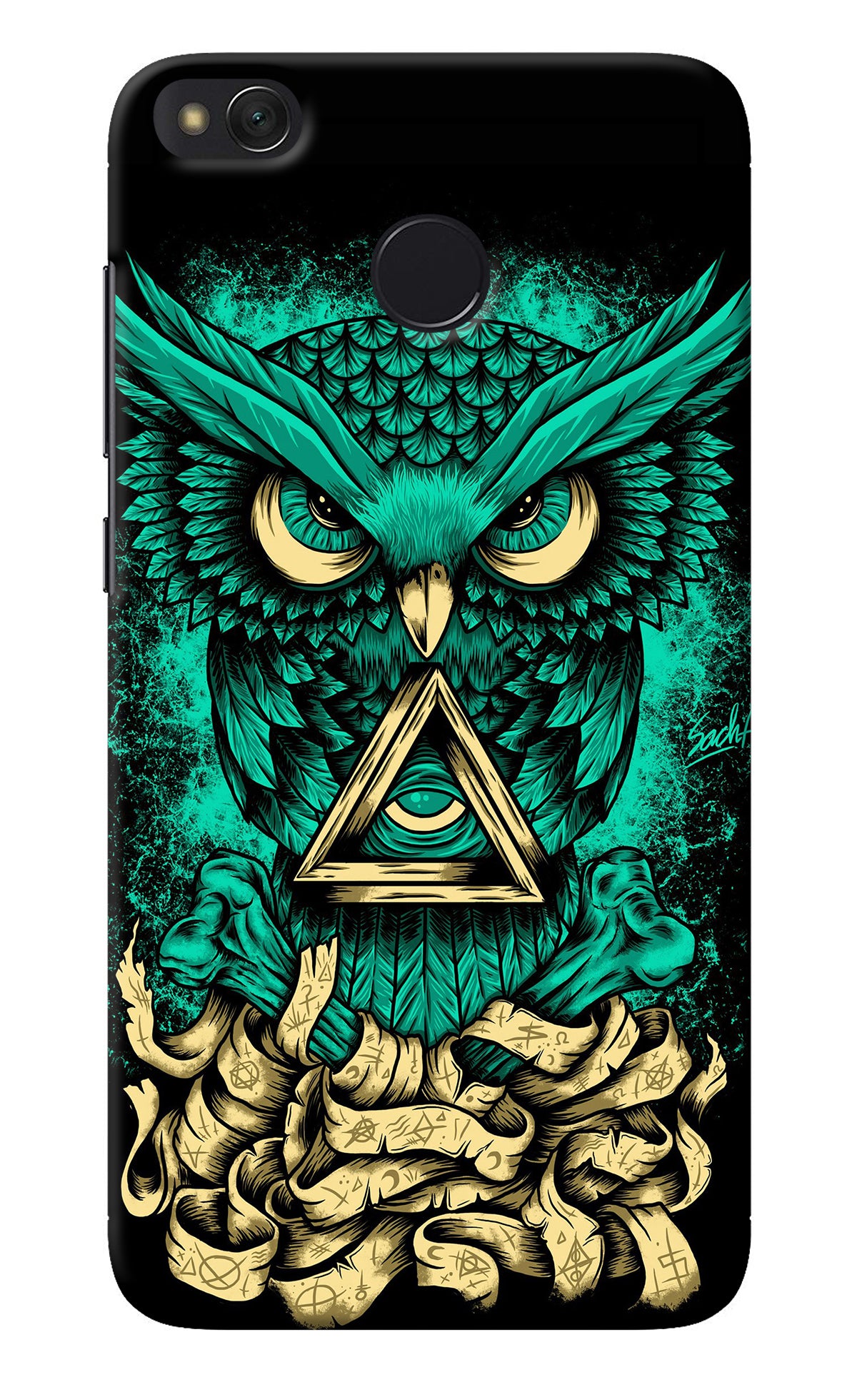 Green Owl Redmi 4 Back Cover