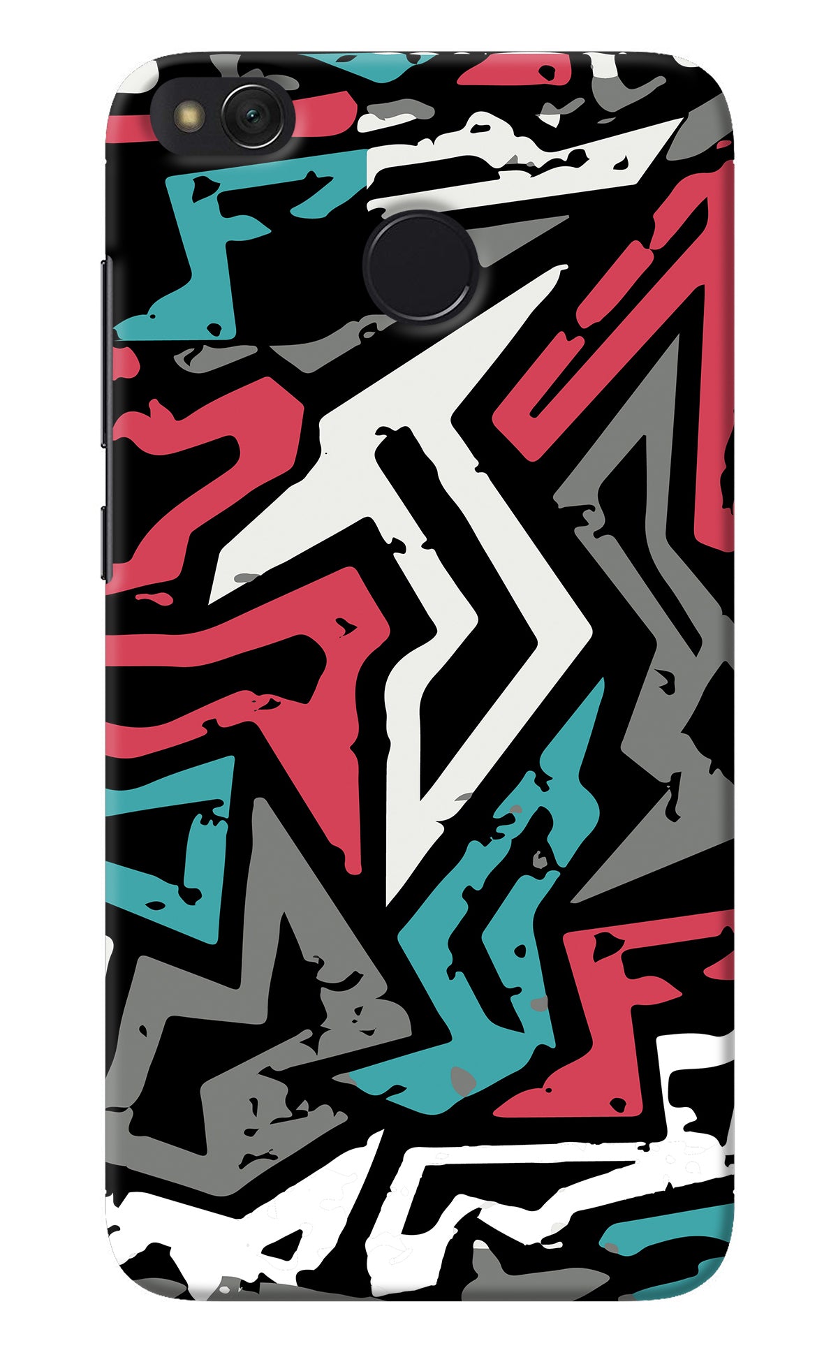 Geometric Graffiti Redmi 4 Back Cover