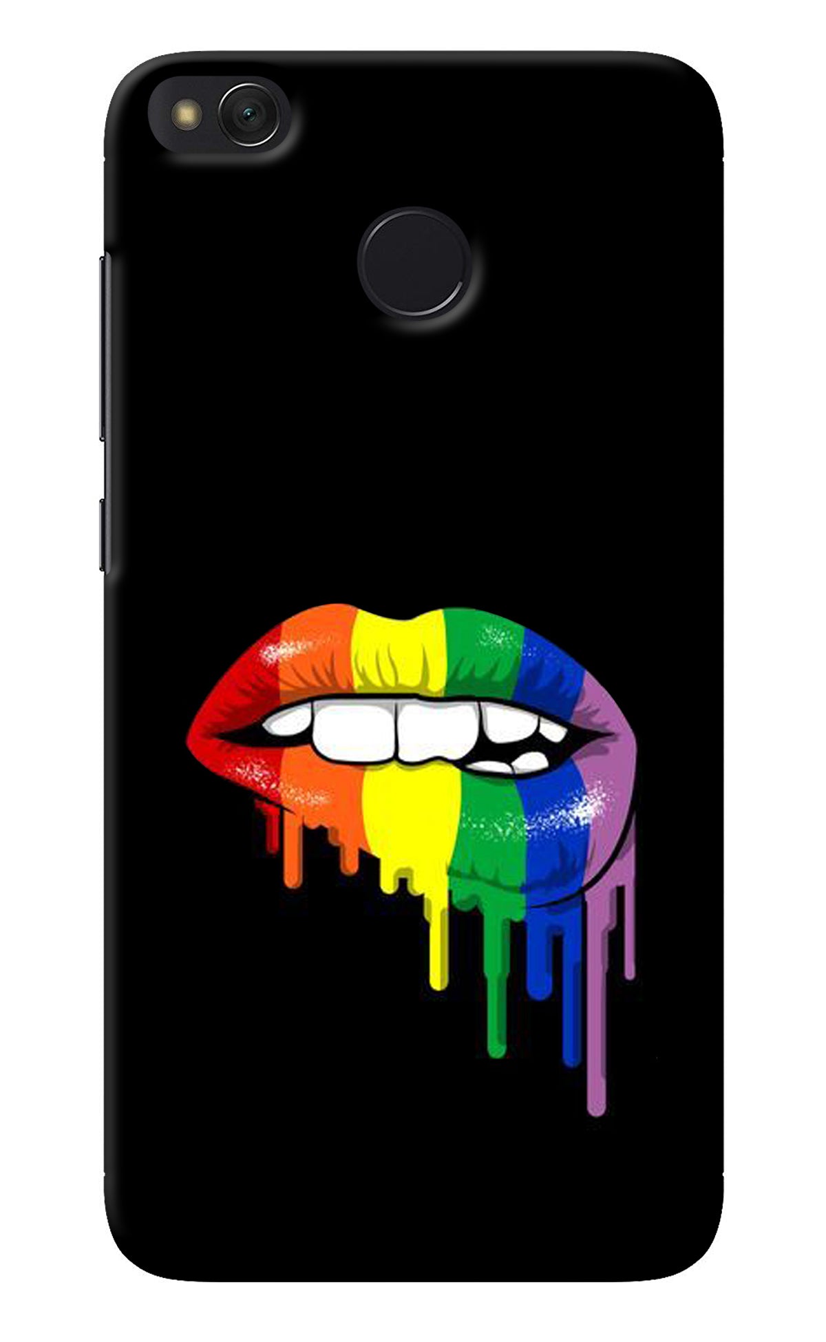 Lips Biting Redmi 4 Back Cover