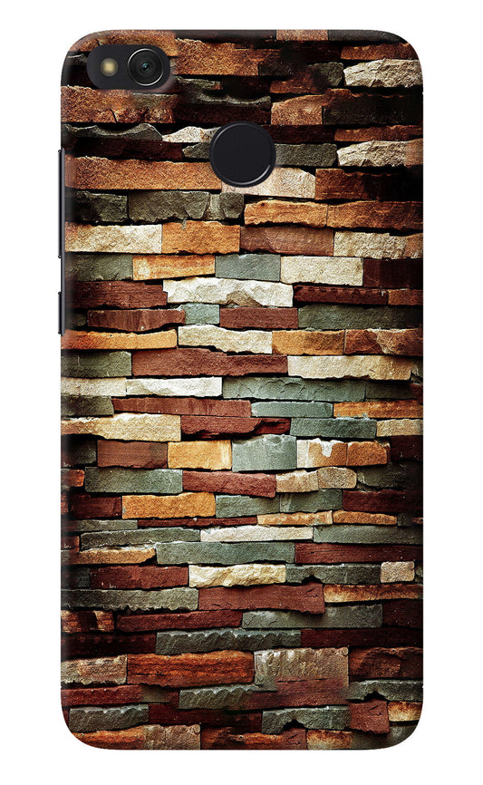 Bricks Pattern Redmi 4 Back Cover