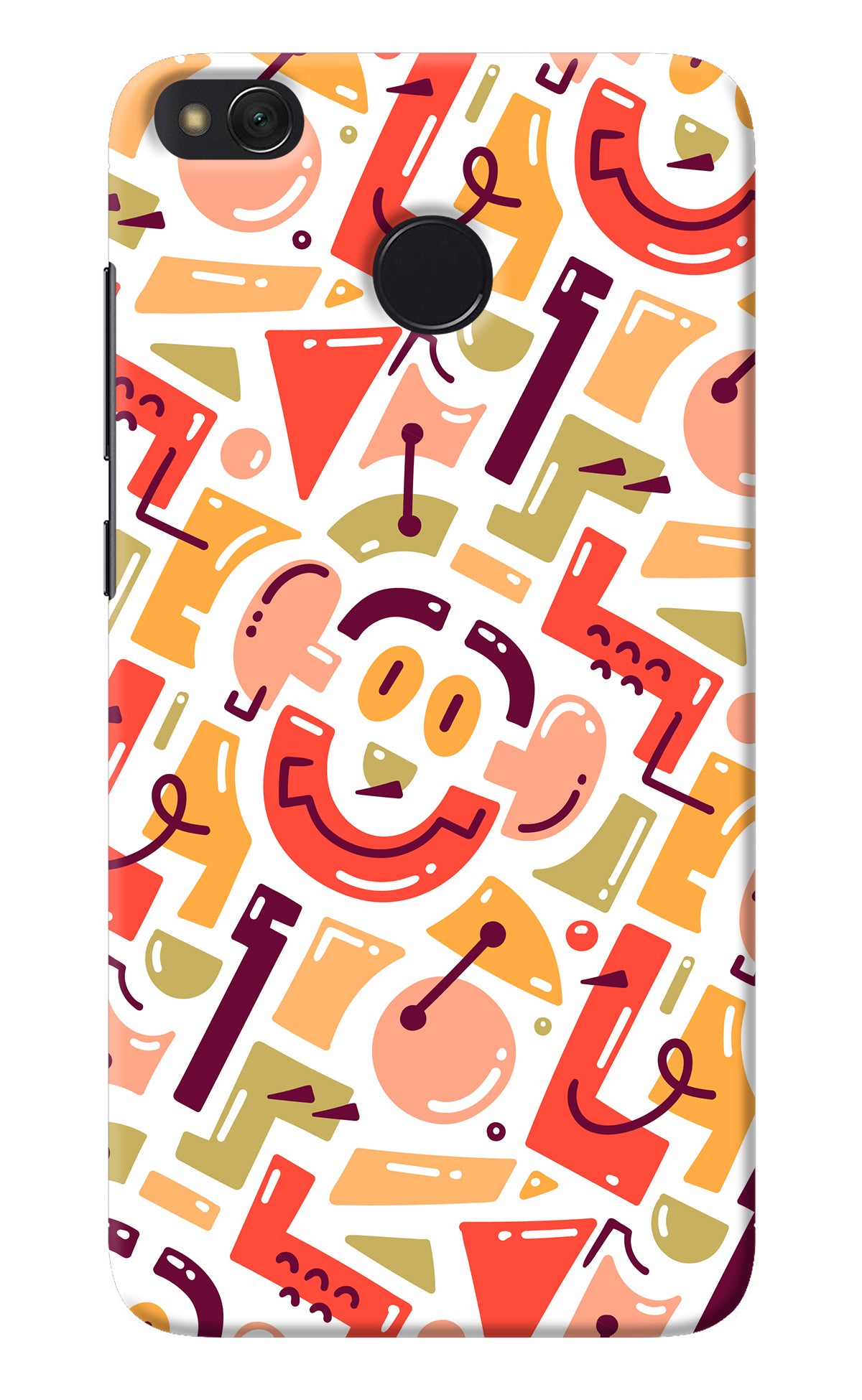 Doodle Pattern Redmi 4 Back Cover