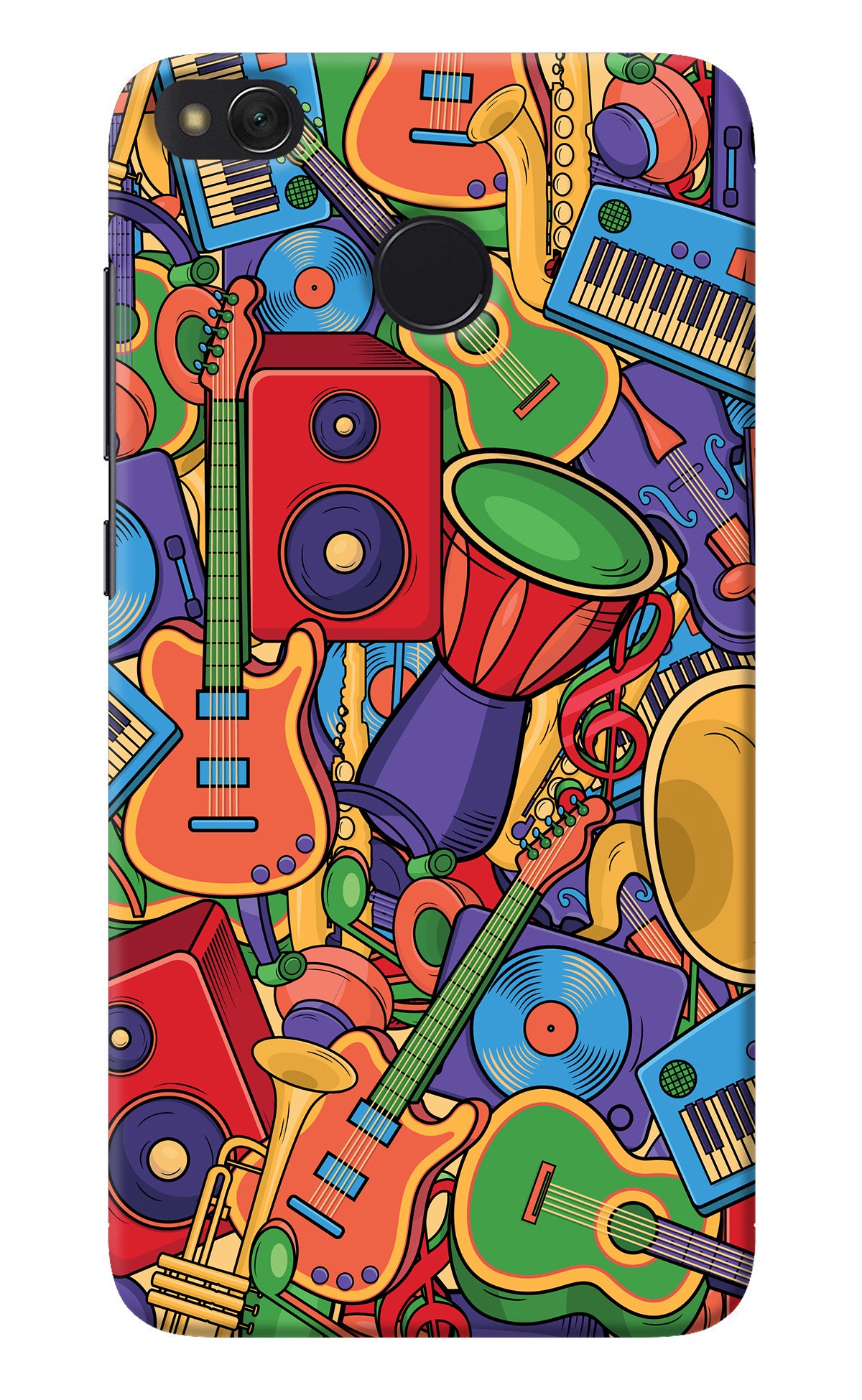 Music Instrument Doodle Redmi 4 Back Cover