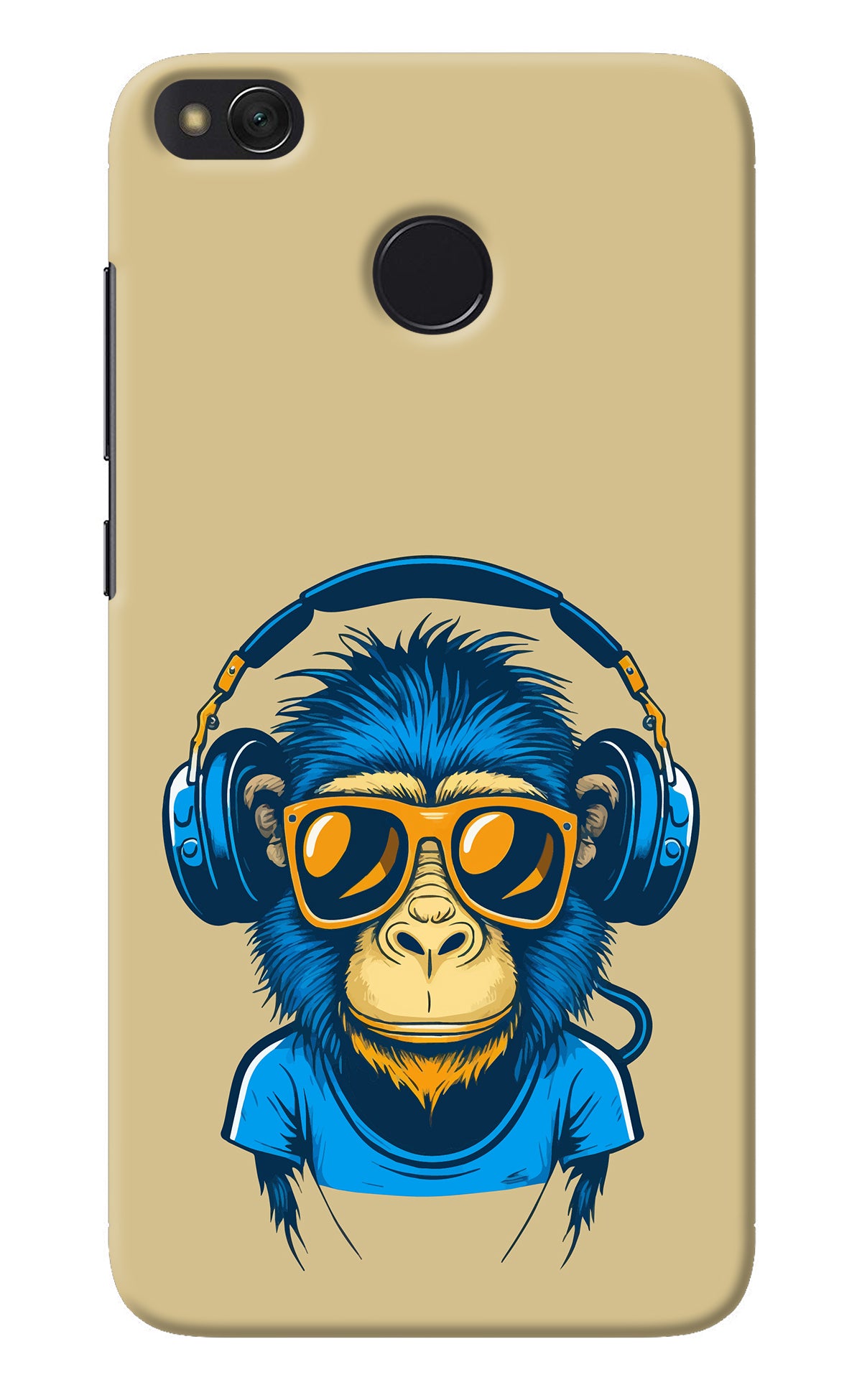 Monkey Headphone Redmi 4 Back Cover