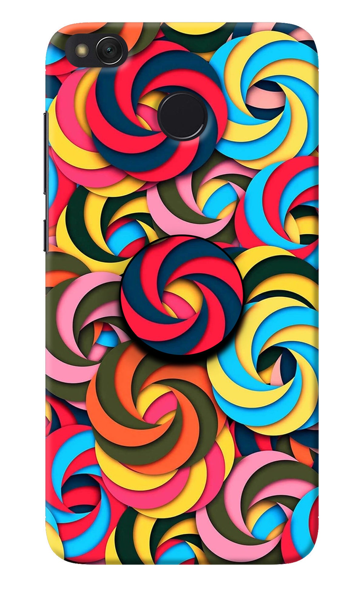 Spiral Pattern Redmi 4 Pop Case