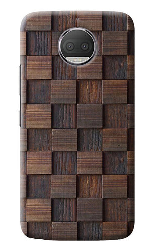 Wooden Cube Design Moto G5S plus Back Cover