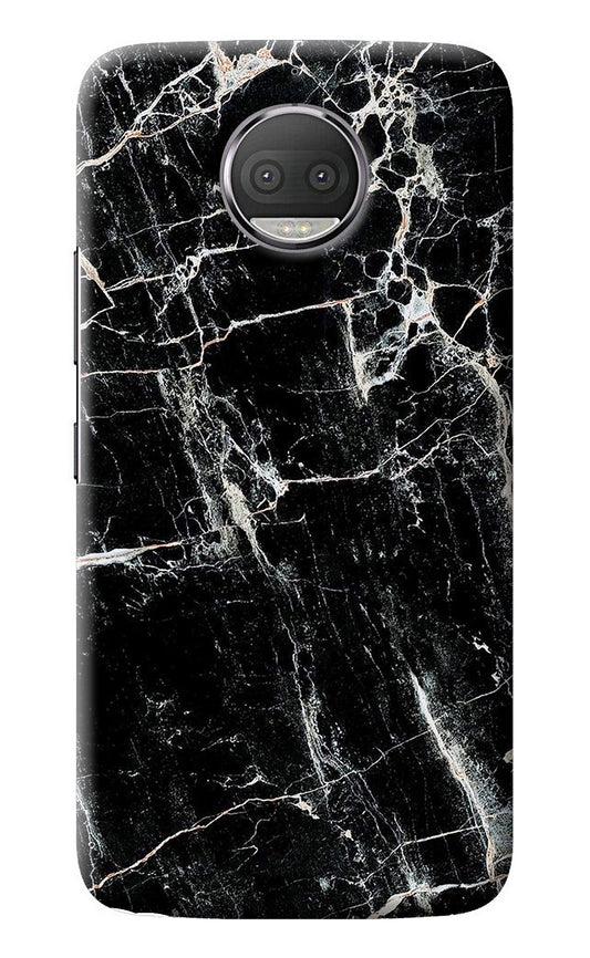 Black Marble Texture Moto G5S plus Back Cover