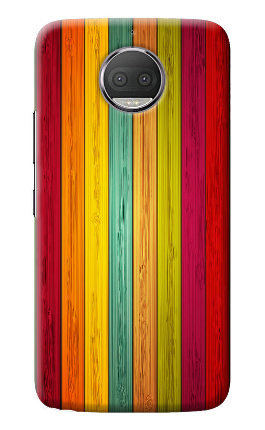 Multicolor Wooden Moto G5S plus Back Cover
