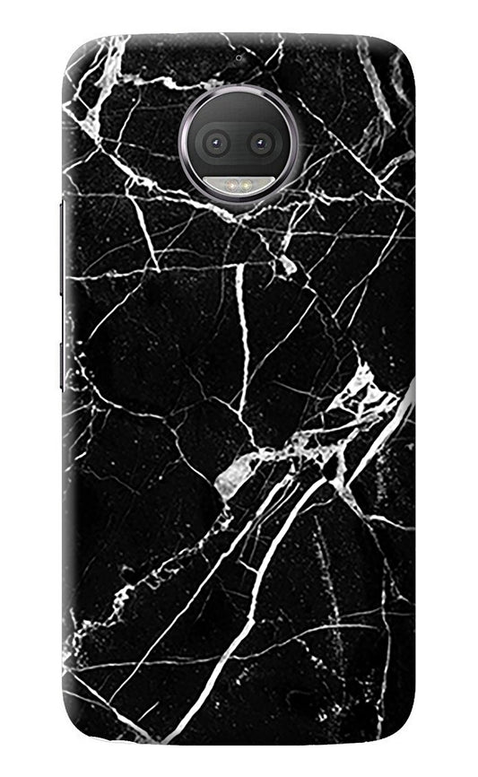 Black Marble Pattern Moto G5S plus Back Cover