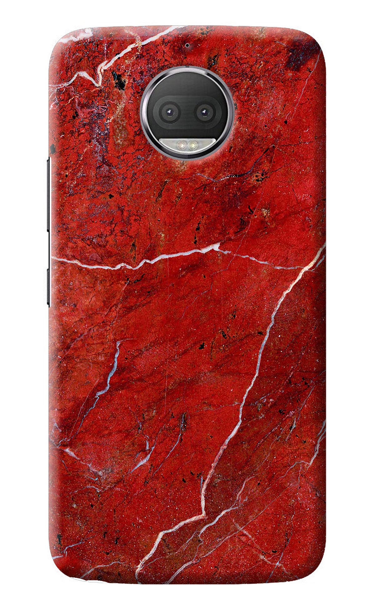 Red Marble Design Moto G5S plus Back Cover