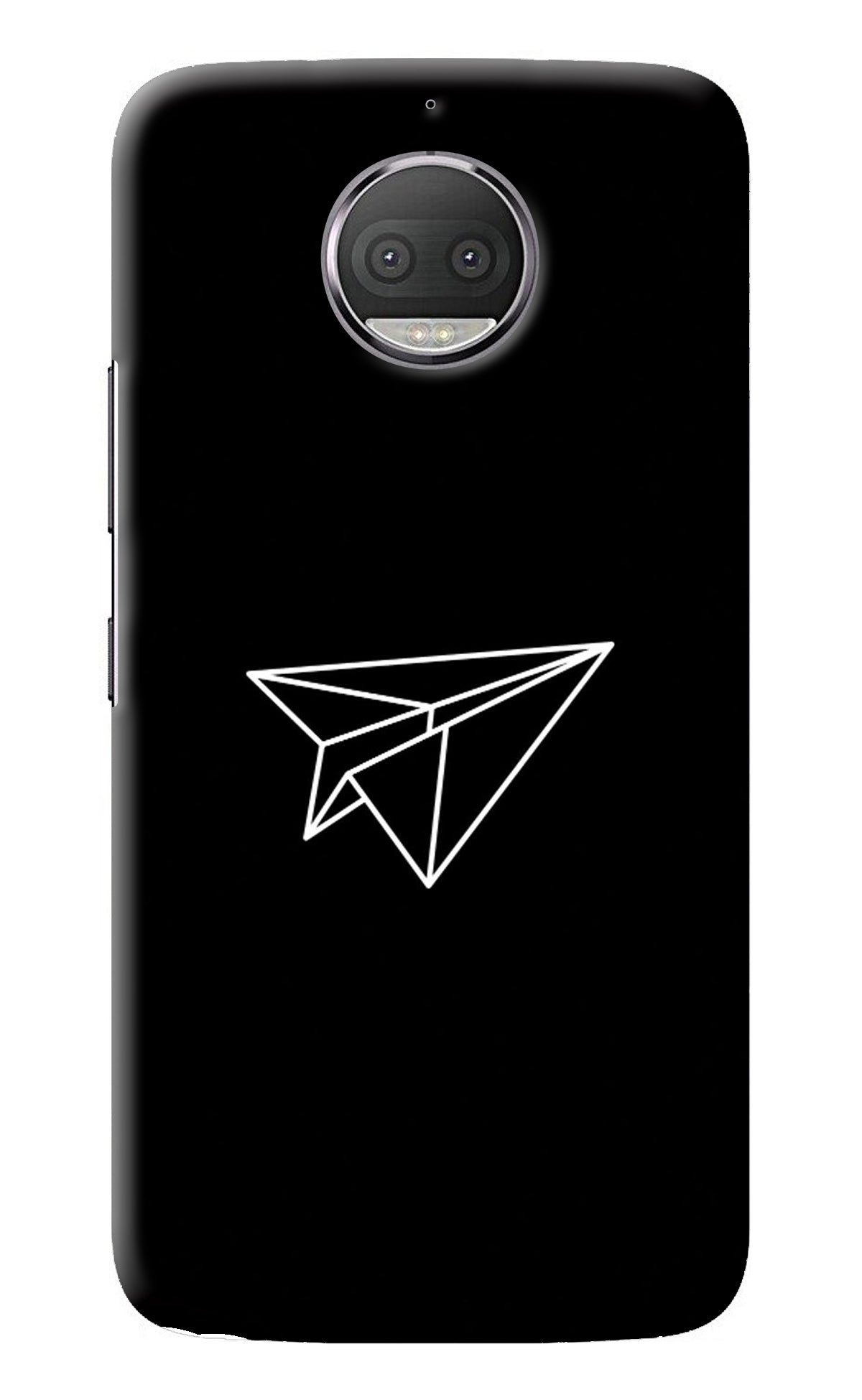 Paper Plane White Moto G5S plus Back Cover