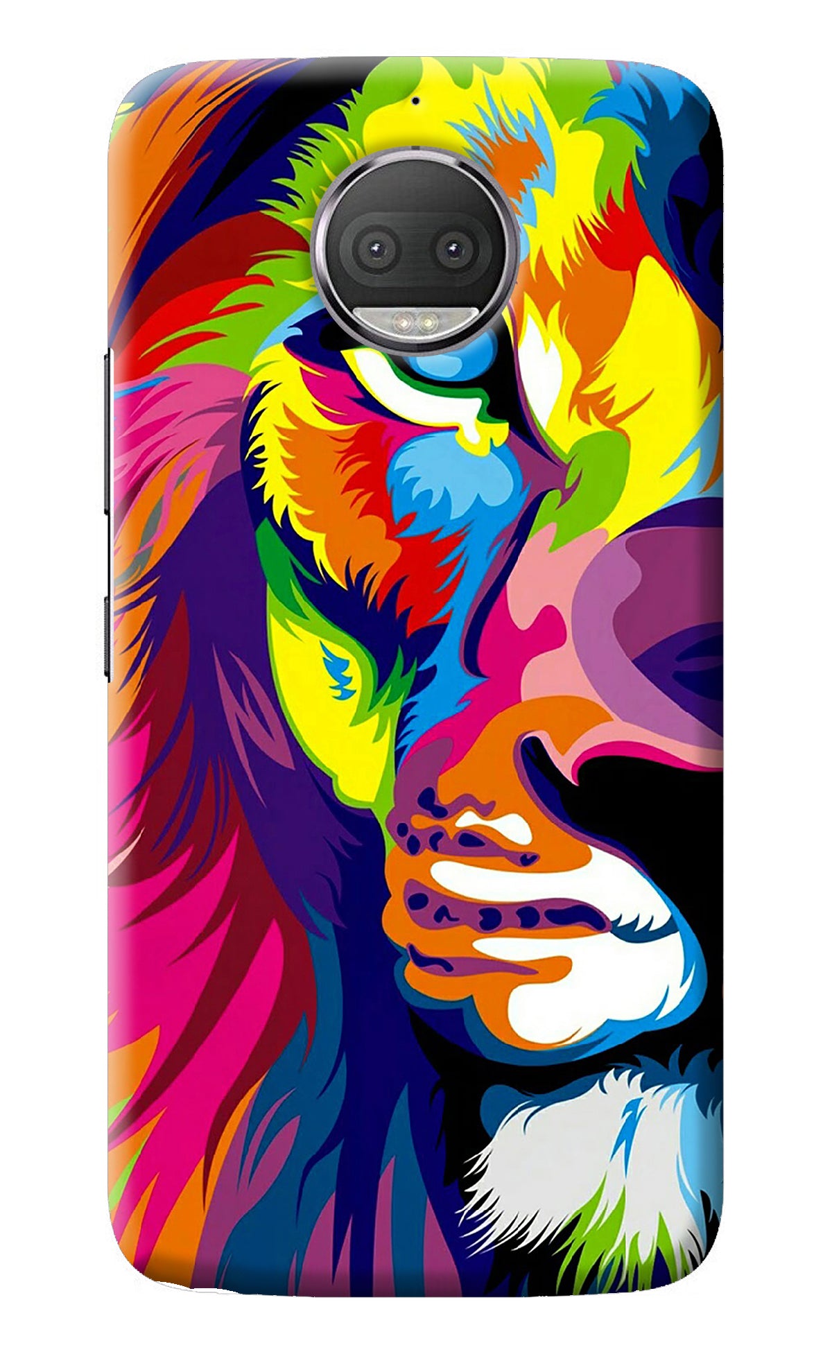 Lion Half Face Moto G5S plus Back Cover