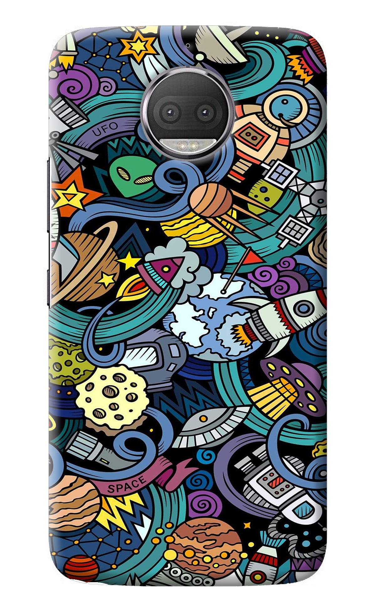 Space Abstract Moto G5S plus Back Cover