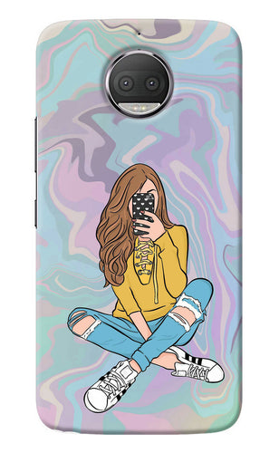 Selfie Girl Moto G5S plus Back Cover