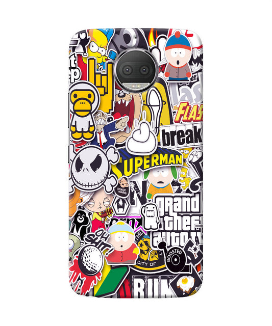 Sticker Bomb Moto G5S plus Back Cover