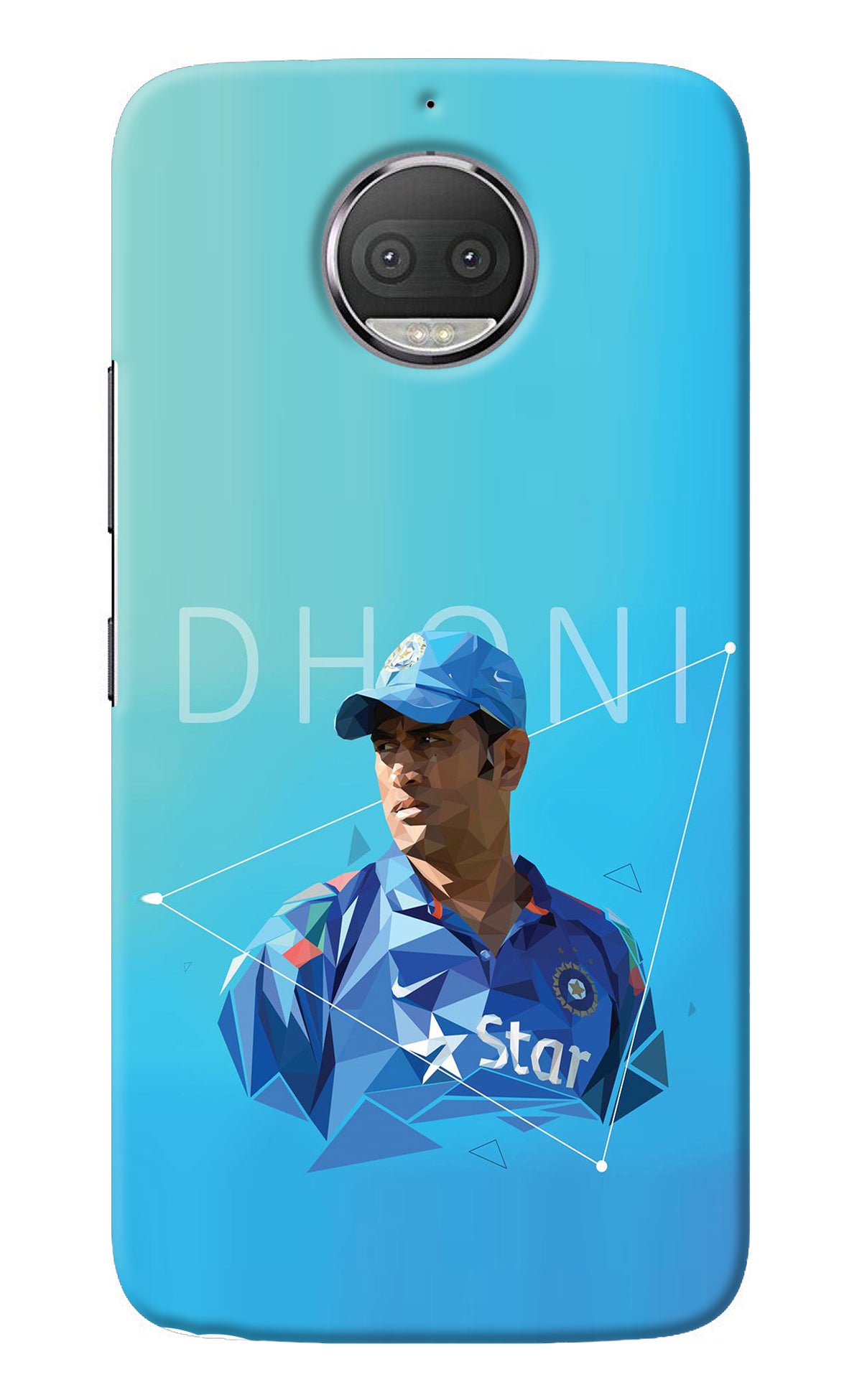 Dhoni Artwork Moto G5S plus Back Cover