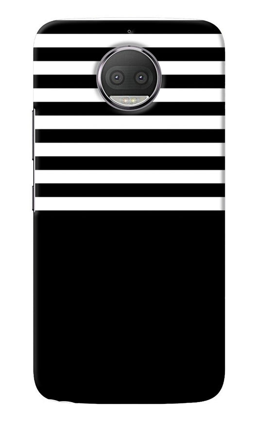 Black and White Print Moto G5S plus Back Cover